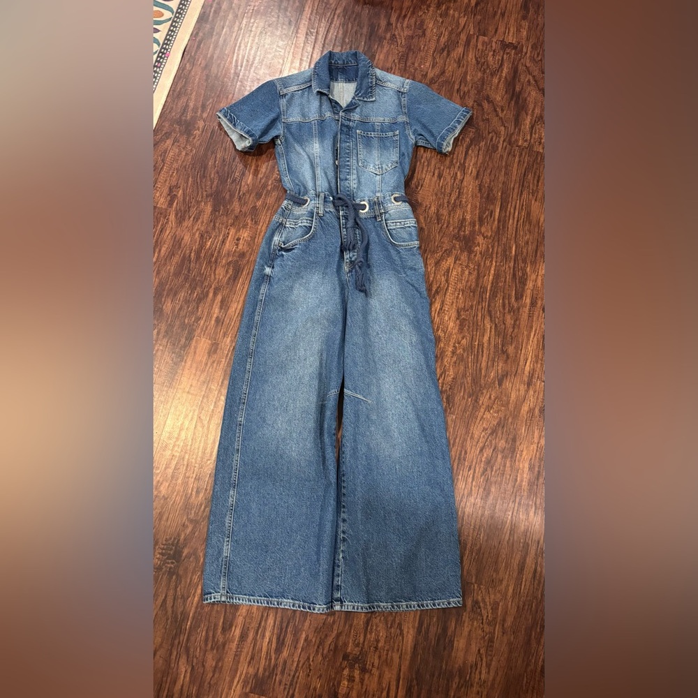 We The Free Edison Wide Leg Coverall Junpsuit Never worn
